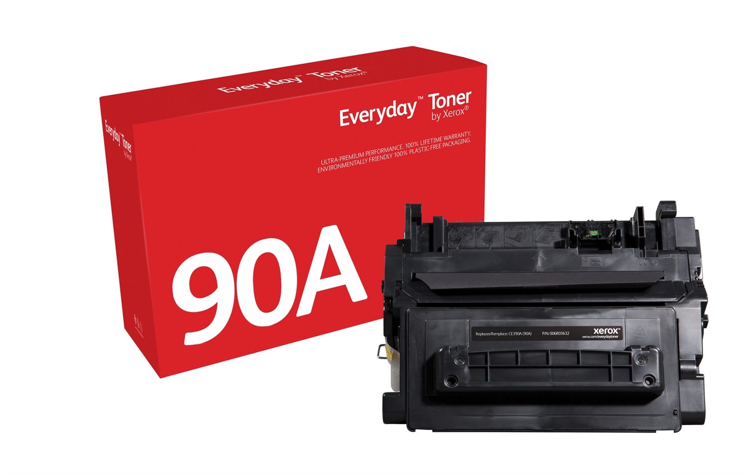 Xerox Everyday Toner ™ Nero compatibile con HP 90A (CE390A), Capacità 10000 pagine, 1 pz, Garanzia a vita