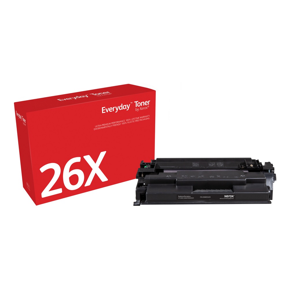 Xerox Everyday Toner ™ Nero compatibile con HP 26A (CF226A/ CRG-052), Capacità 3100 pagine, 1 pz