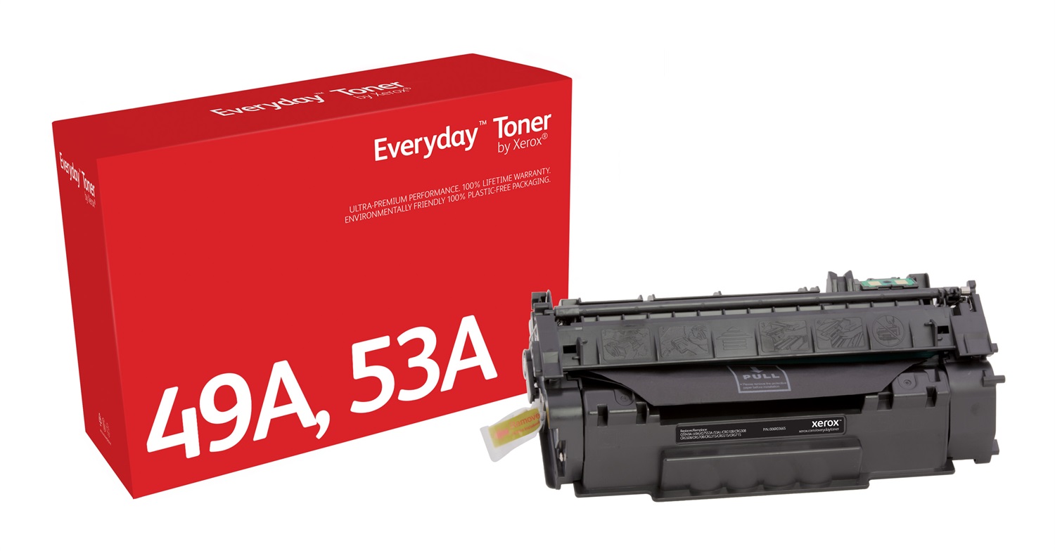 Xerox Everyday Toner ™ Nero compatibile con HP 49A/53A (Q5949A/Q7553A), Capacità 3000 pagine, 1 pz