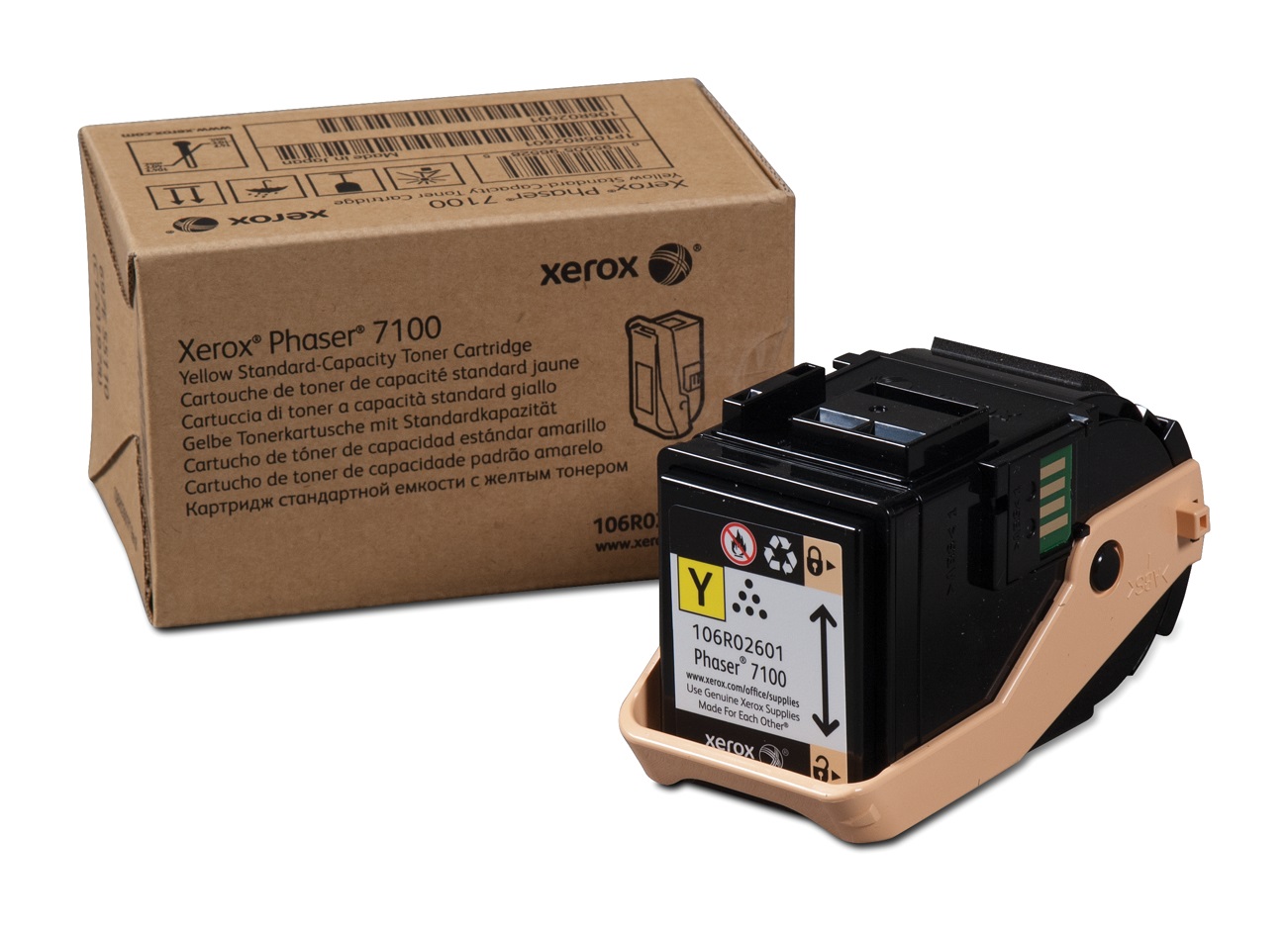 Xerox Toner Giallo 106R02601 per Phaser 7100 - Capacità Standard 4500 Pagine