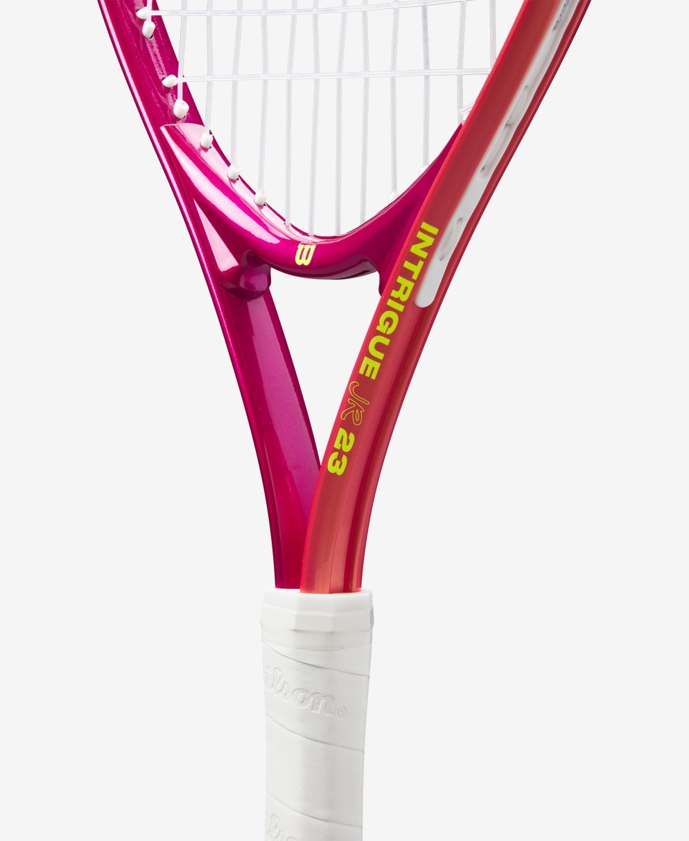 Wilson Intrigue Jr 23 Racchetta da Tennis Junior - Colore Marrone/Rosa, Misura 23, Telaio Leggero e Corde Delicate