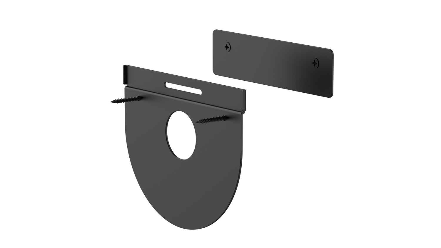 Logitech Tap Wall Mount - Supporto a parete Montaggio a muro Nero, Angolo di rotazione 14°, 244 mm x 179 mm x 58 mm
