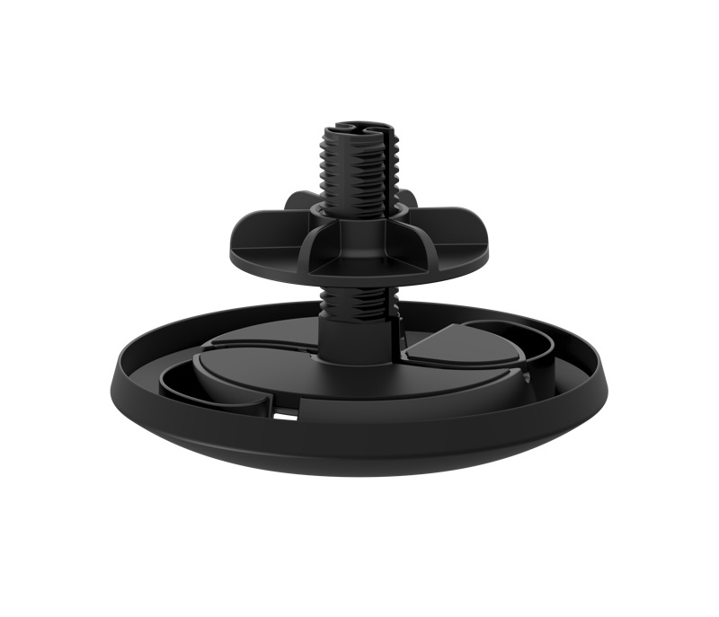 Logitech Mic Pod Mount - Supporto da tavolo compatto per microfoni Rally e Rally Plus con gestione dei cavi