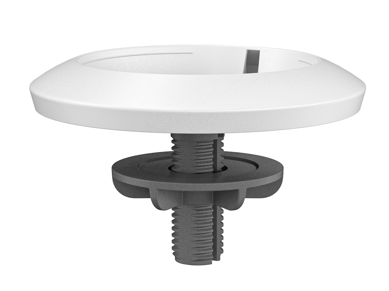 Logitech Mic Pod Mount - Supporto da tavolo e soffitto per Rally Mic Pod, Bianco, Diametro 14,6 cm