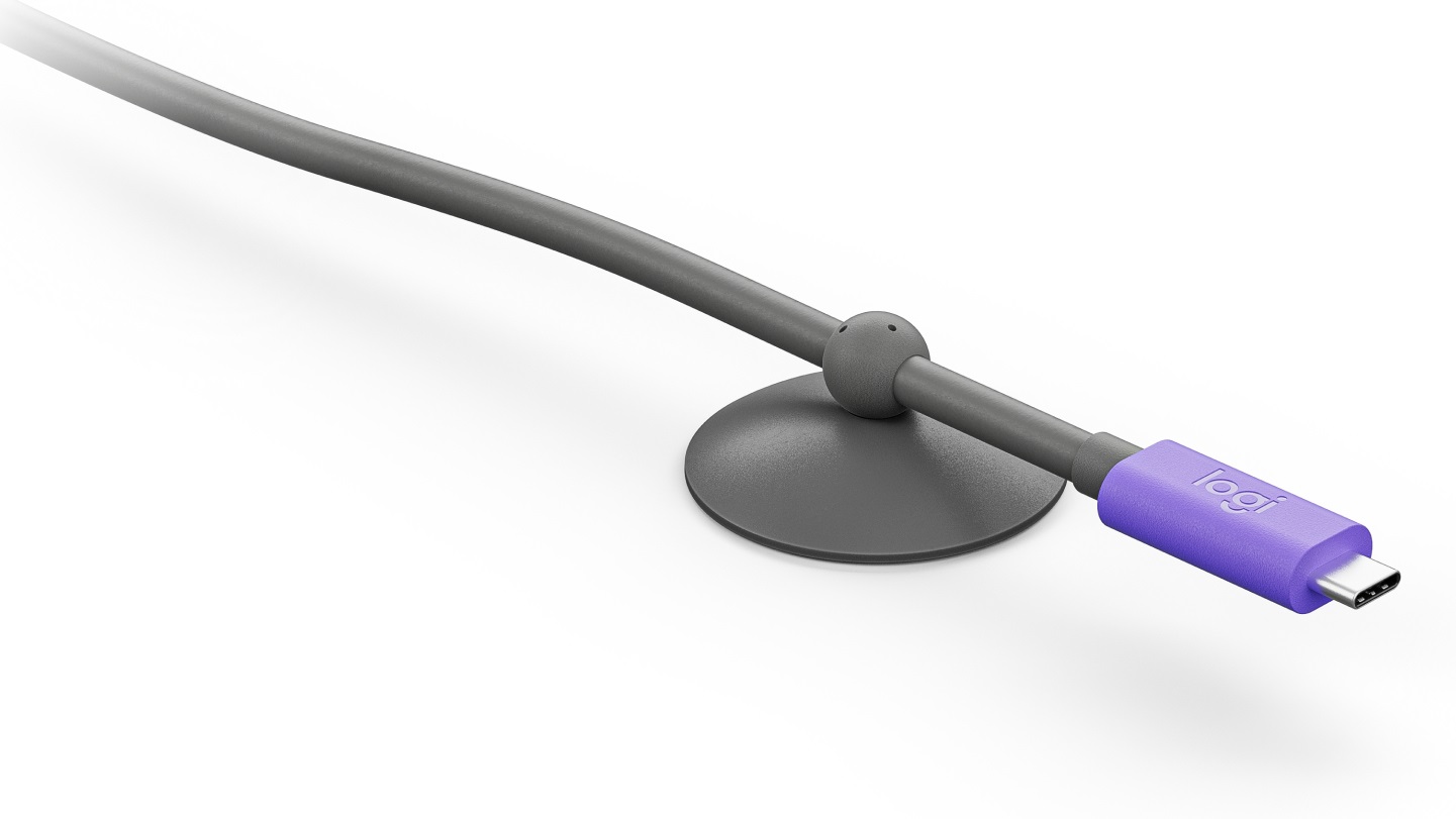Logitech Cavo USB Attivo 952-000195 - USB 3.2 Gen 2 (3.1 Gen 2) - 5 m - USB C - Grafite e Viola - Compatibile con MeetUp 2