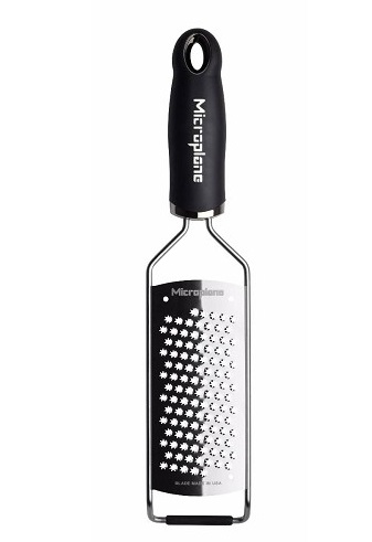 Microplane Grattugia Gourmet Lama a Stella in Acciaio Inossidabile 31,2 cm - Ideale per Formaggio a Pasta Dura, Agrumi, Cioccolato, Zenzero e Noce Moscata