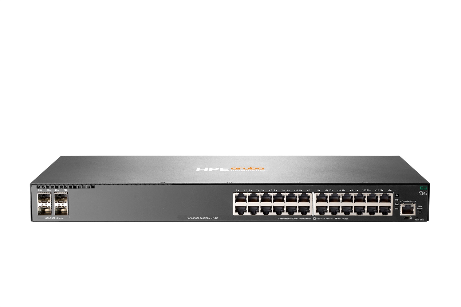 Hewlett Packard Enterprise Aruba 2930F Switch Gigabit Ethernet 24 porte Gestito L3 4 SFP 1U Grigio