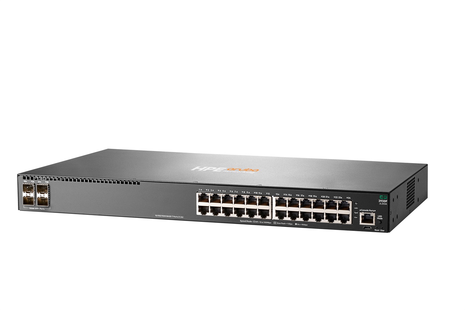 Hewlett Packard Enterprise Aruba 2930F Switch Gigabit Ethernet 24 porte Gestito L3 4 SFP 1U Grigio