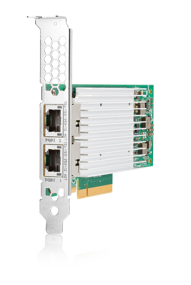 HPE Ethernet 10Gb 2-port 521T - Scheda di rete Interna, 20000 Mbit/s, PCI Express, Cablato, Compatibile con Cavi CAT 6A [867707-B21]
