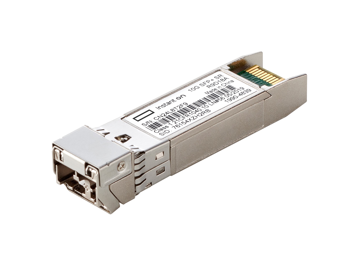 Hewlett Packard Enterprise Aruba Instant On 10G SFP LC SR 300m OM3 MMF Transceiver R9D18A - 10000 Mbit/s