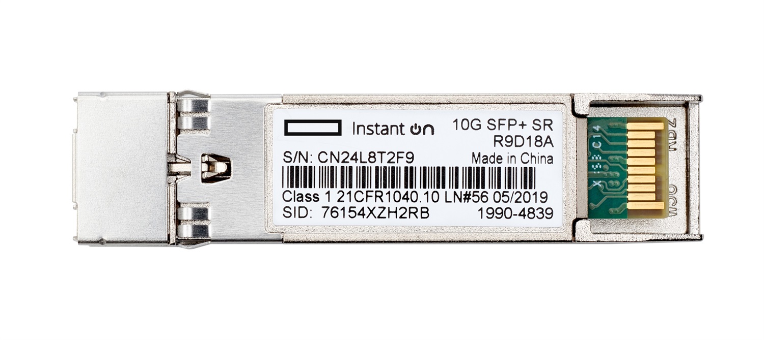 Hewlett Packard Enterprise Aruba Instant On 10G SFP LC SR 300m OM3 MMF Transceiver R9D18A - 10000 Mbit/s