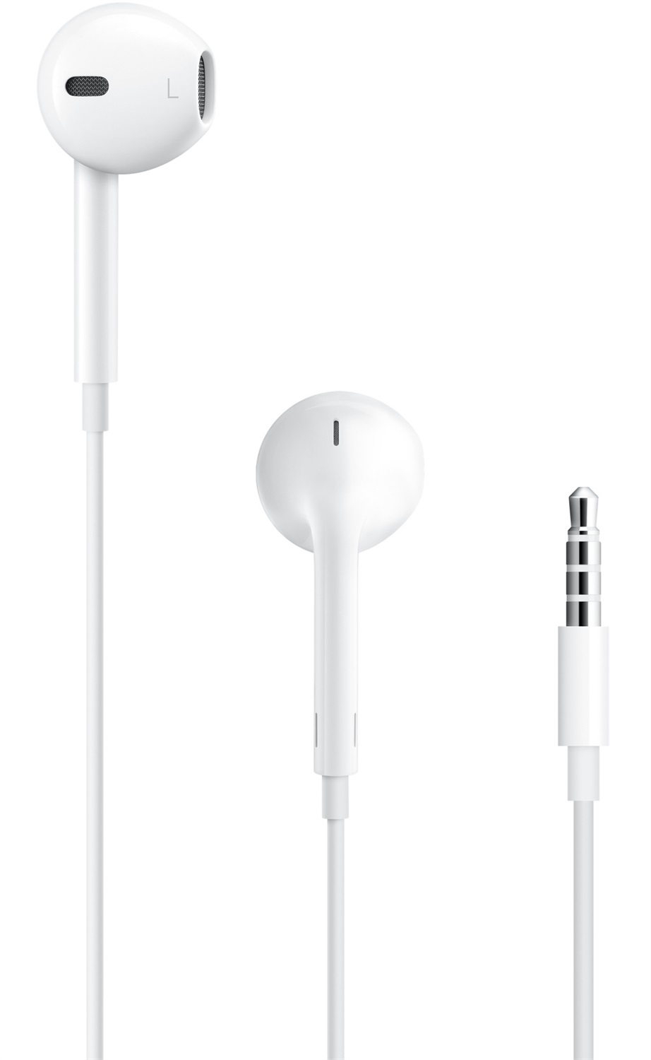 Apple EarPods Auricolari Ergonomici con Connettore Jack Audio 3.5mm, Telecomando e Microfono - Bianco
