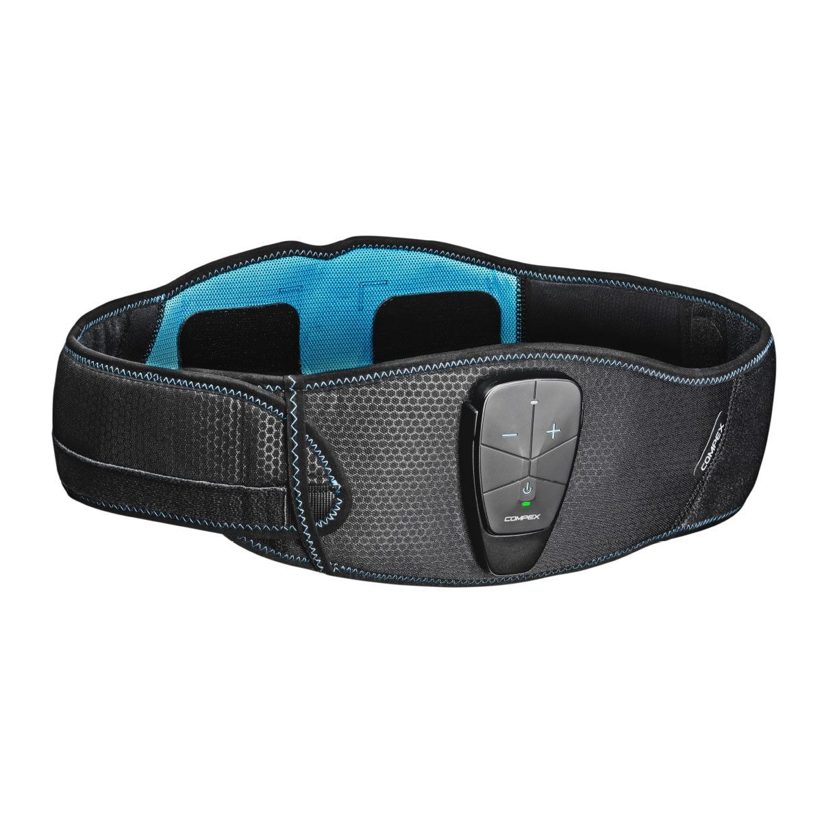 Compex Corebelt 5.0 - Elettrostimolatore Unisex Adulto Nero, S/M e L/XL, per Tonificazione Addominali e Rinforzo Schiena, Gestito da App