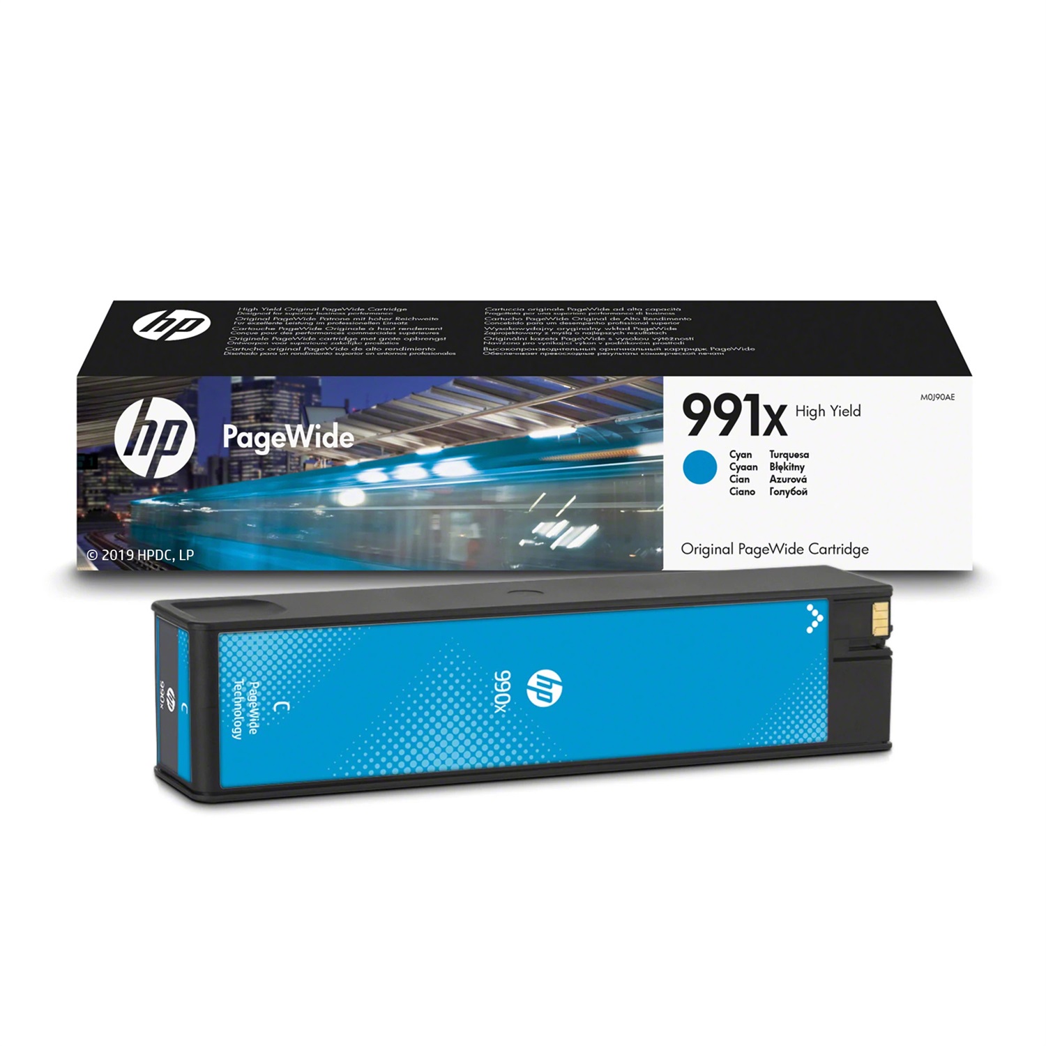 HP Cartuccia originale ciano alta capacità 991X M0J90AE - Resa ~16000 pagine, compatibile con PageWide