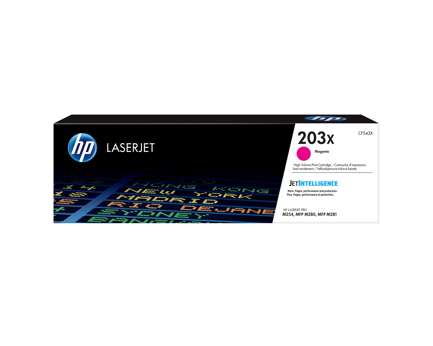 HP Cartuccia Toner Magenta Originale Alta Capacità 203X CF543X - Fino a 2500 Pagine