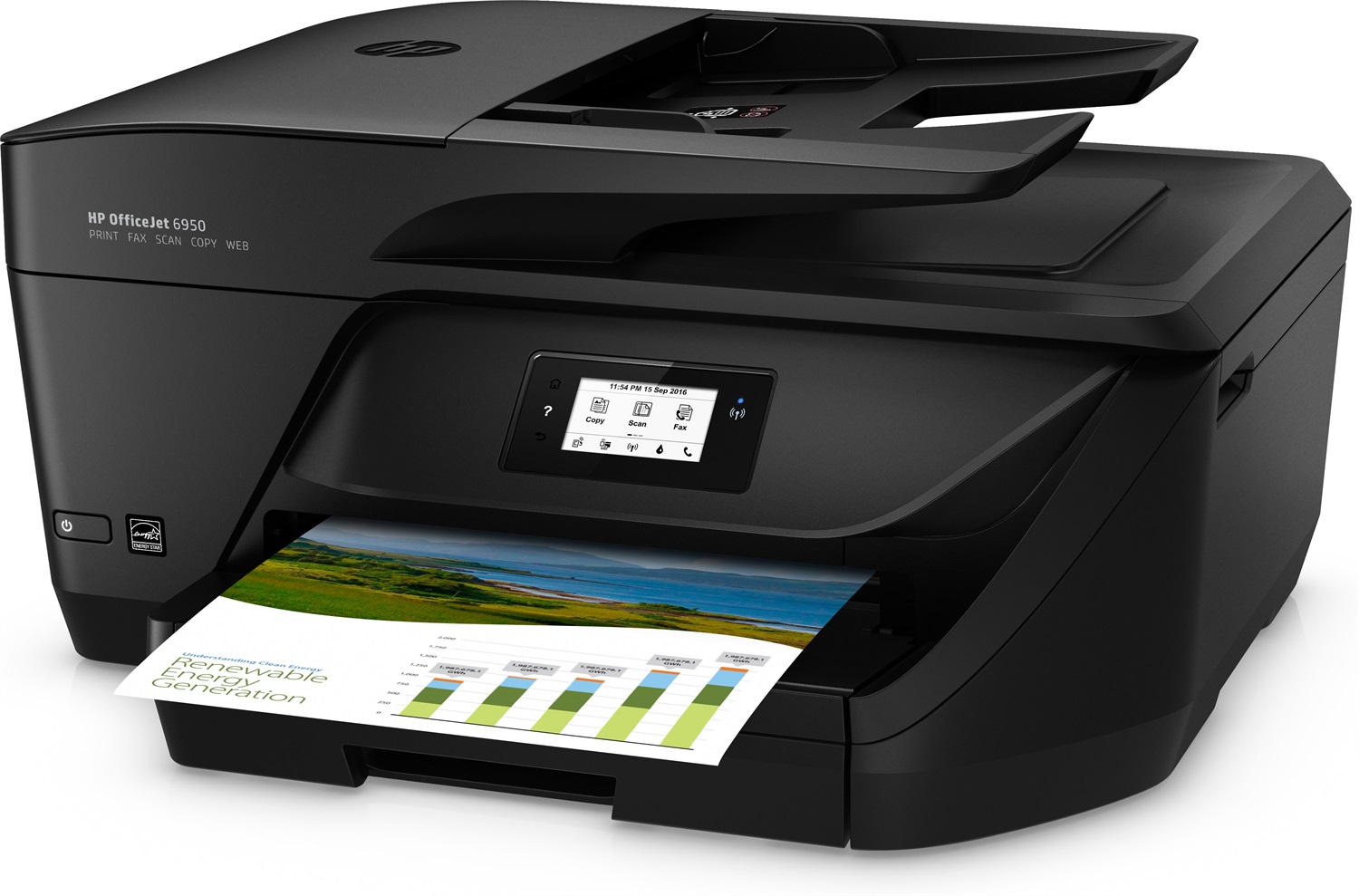 HP OfficeJet 6950 Multifunzione All-in-One A4 Wi-Fi Nero - Stampa a Colori, Fronte/Retro, Risoluzione 4800 x 1200 DPI