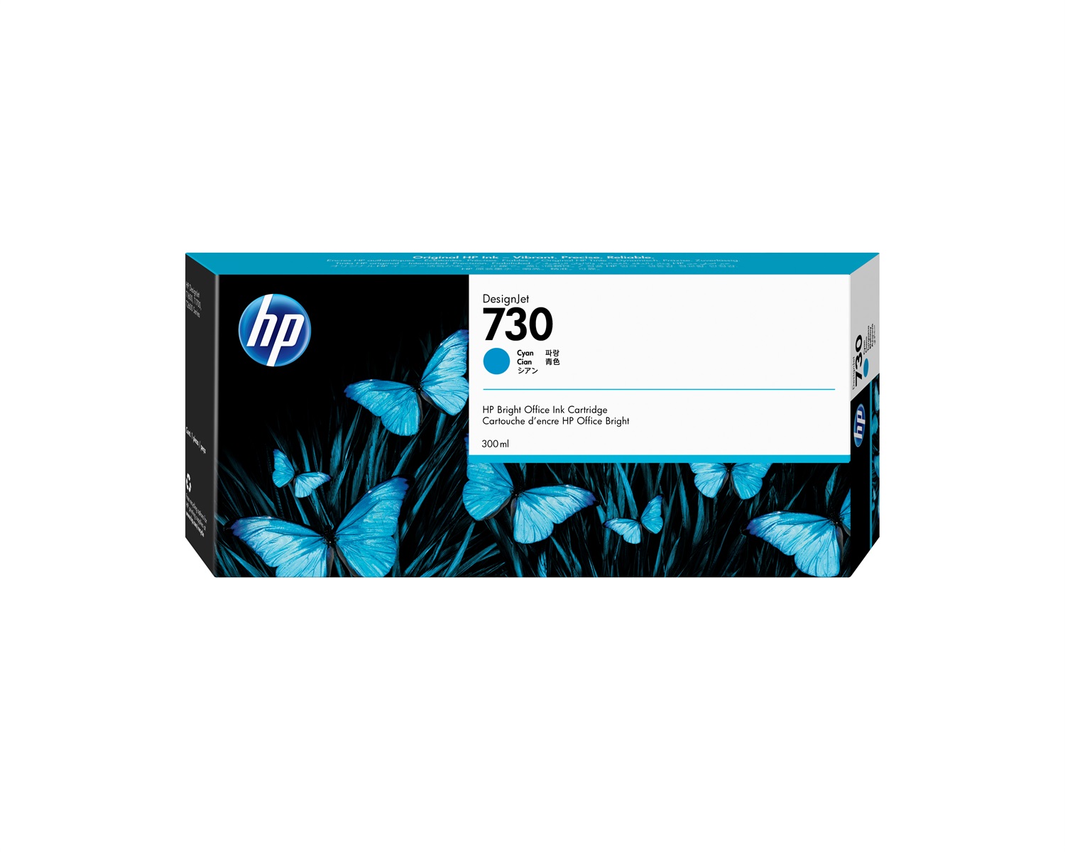 HP Cartuccia di inchiostro ciano P2V68A 730 - 300 ml, compatibile con DesignJet T1700 e altri modelli