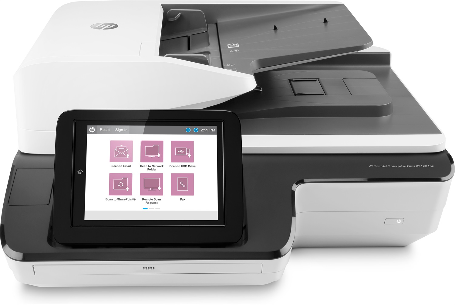 HP Scanjet Enterprise Flow N9120 fn2 Scanner A3 Piano e ADF 600 x 600 DPI Nero, Bianco