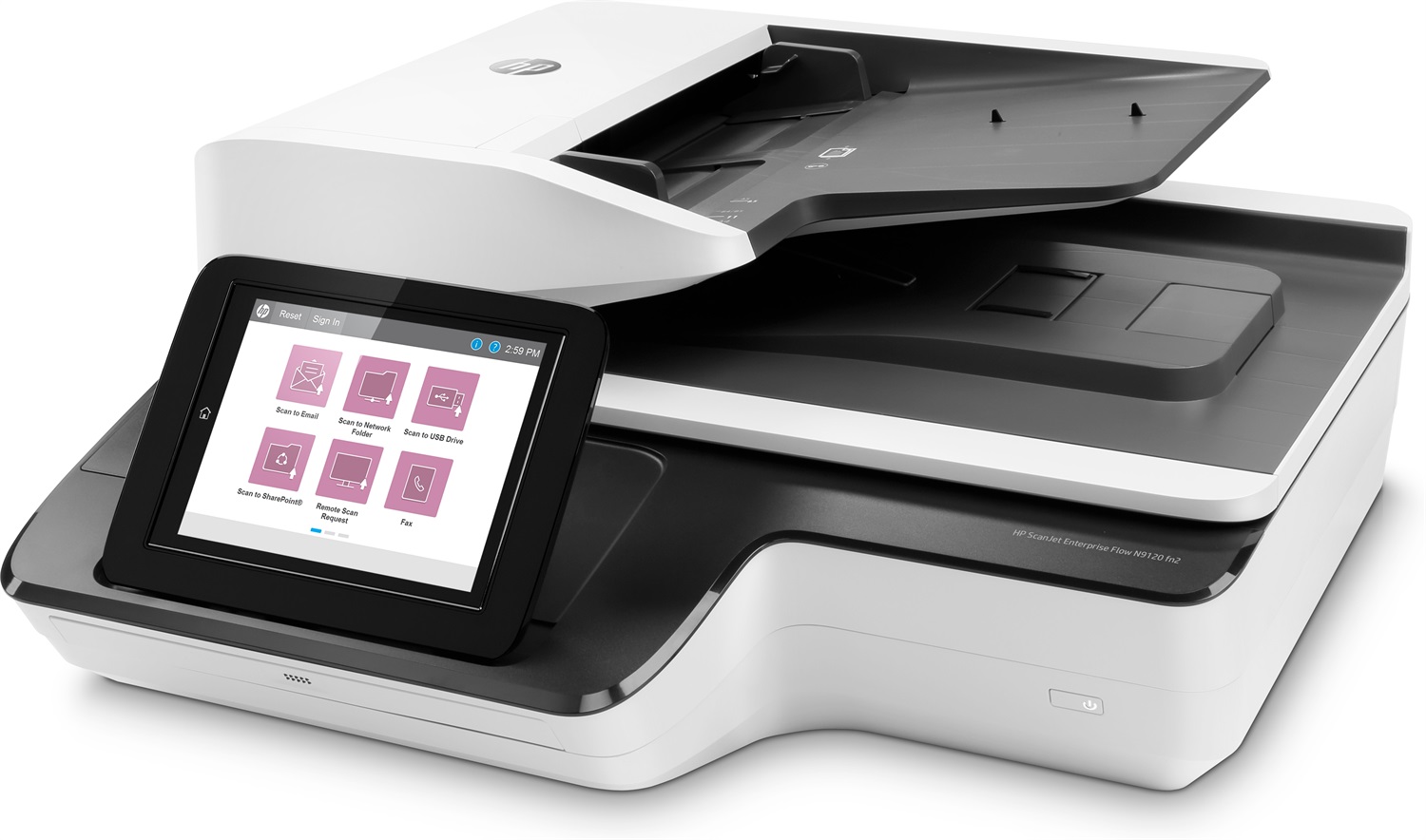 HP Scanjet Enterprise Flow N9120 fn2 Scanner A3 Piano e ADF 600 x 600 DPI Nero, Bianco