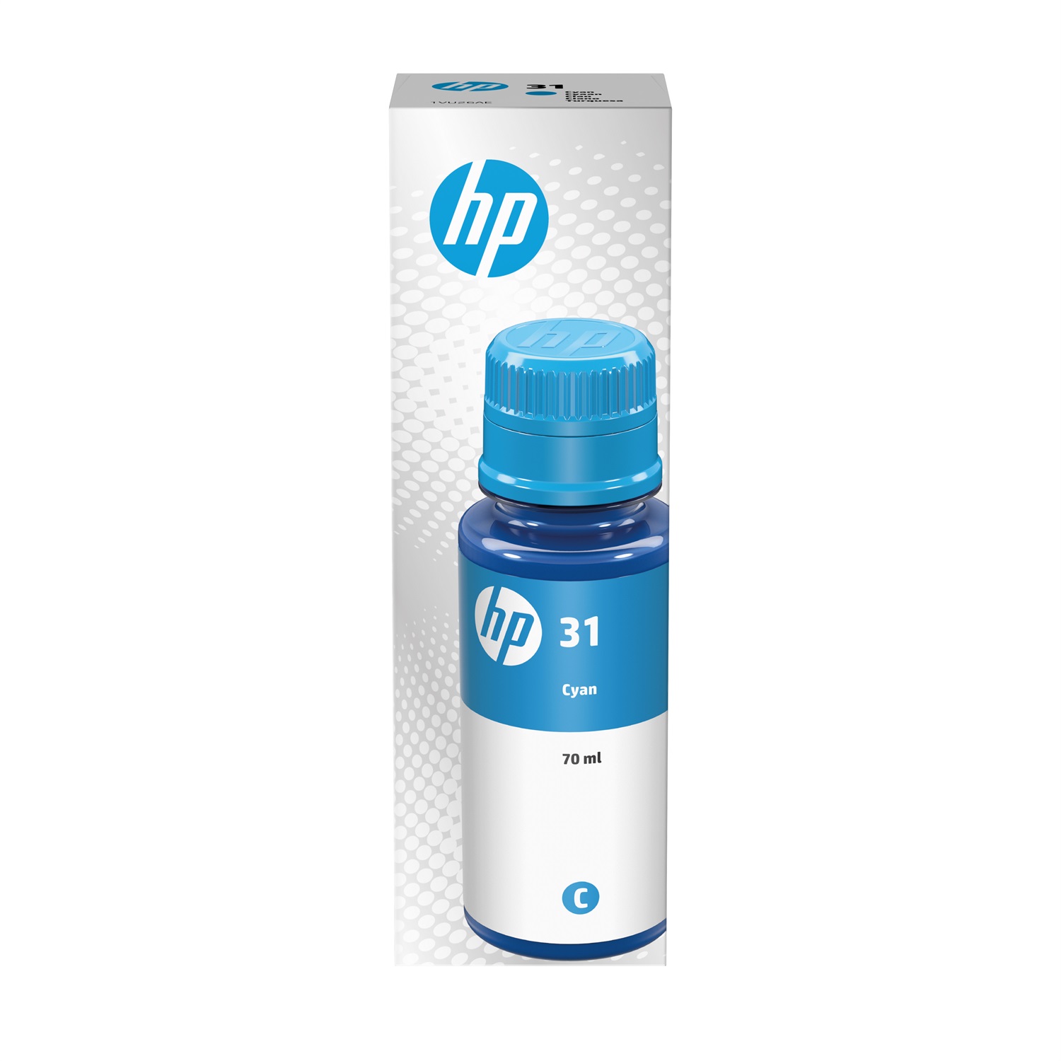 HP 31 Flacone di Inchiostro Ciano Originale - 70 ml, Resa Fino a 8000 Pagine, Compatibile con HP Ink Tank e Smart Tank