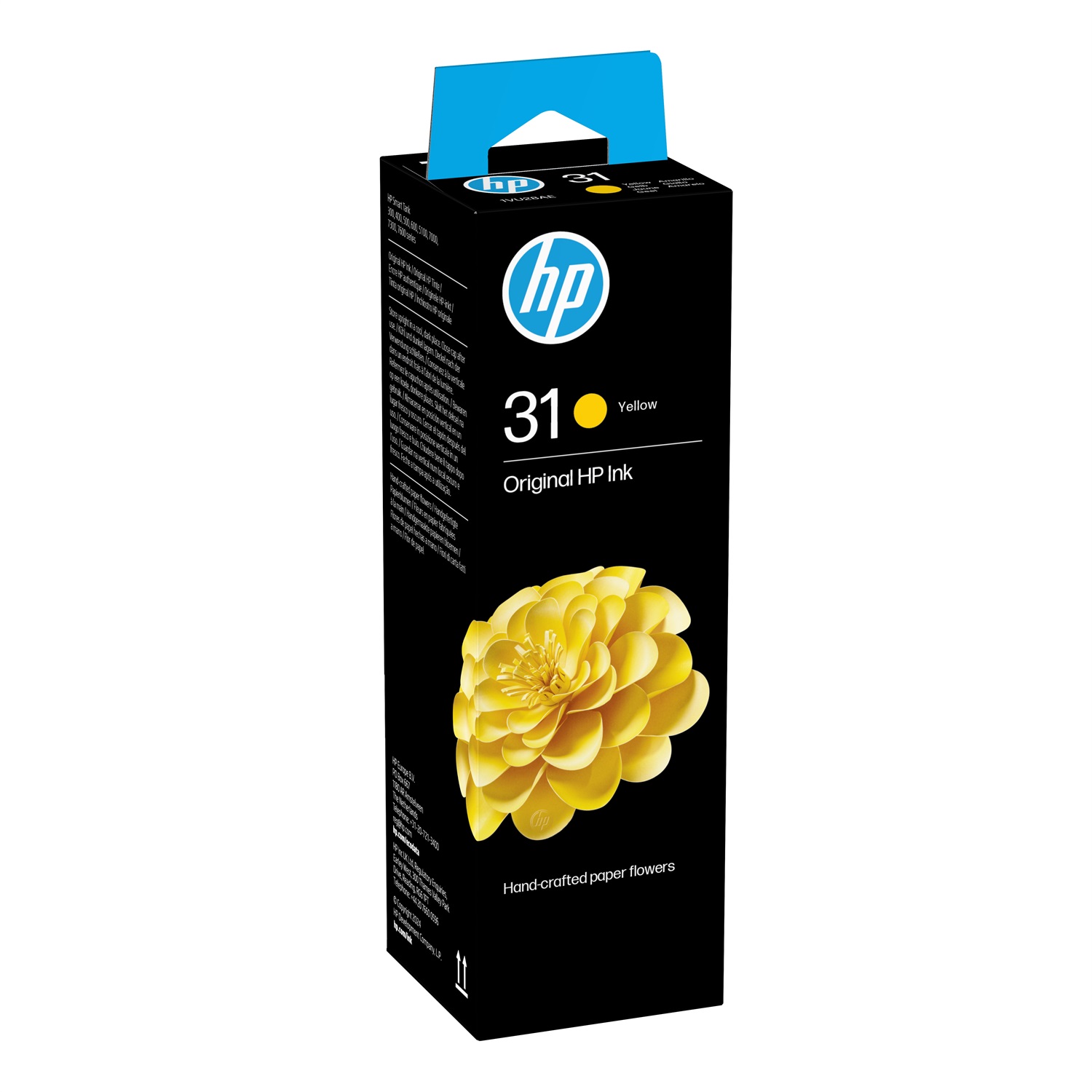 HP 31 70-ml Yellow Original Ink Bottle - Inchiostro Giallo per HP Ink Tank e Smart Tank, 8000 Pagine
