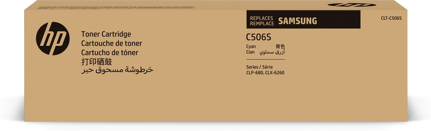 Samsung Cartuccia Toner Ciano Originale CLT-C506S - 1.5k Pagine, Compatibile con CLP 680 ND e CLX 6260 FD