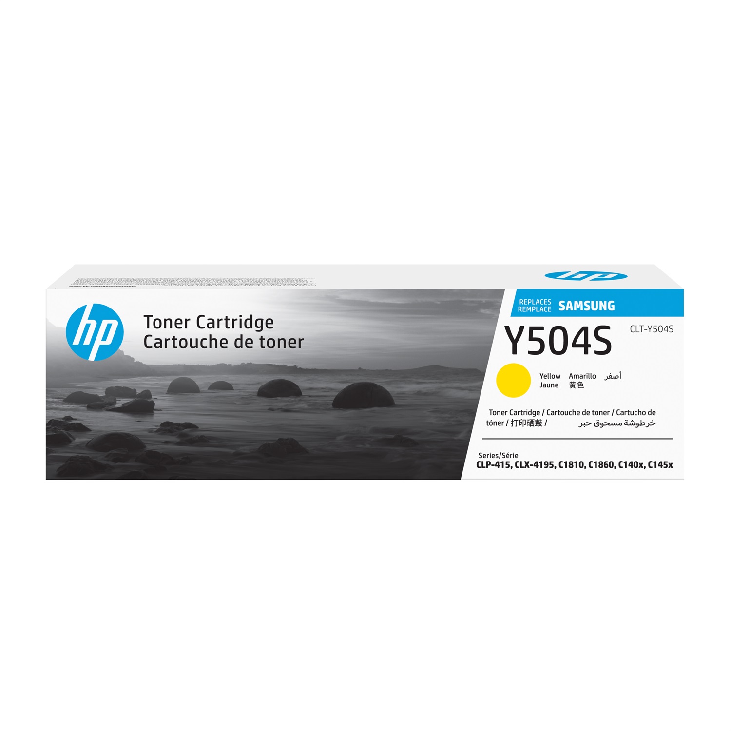 HP Samsung Cartuccia toner giallo originale CLT-Y504S, 1800 pagine, compatibile con Samsung CLP-415N, CLP-415NW, CLX-4190, CLX-4195FN, CLX-4195FW, SL-C1810W, SL-C1860FW