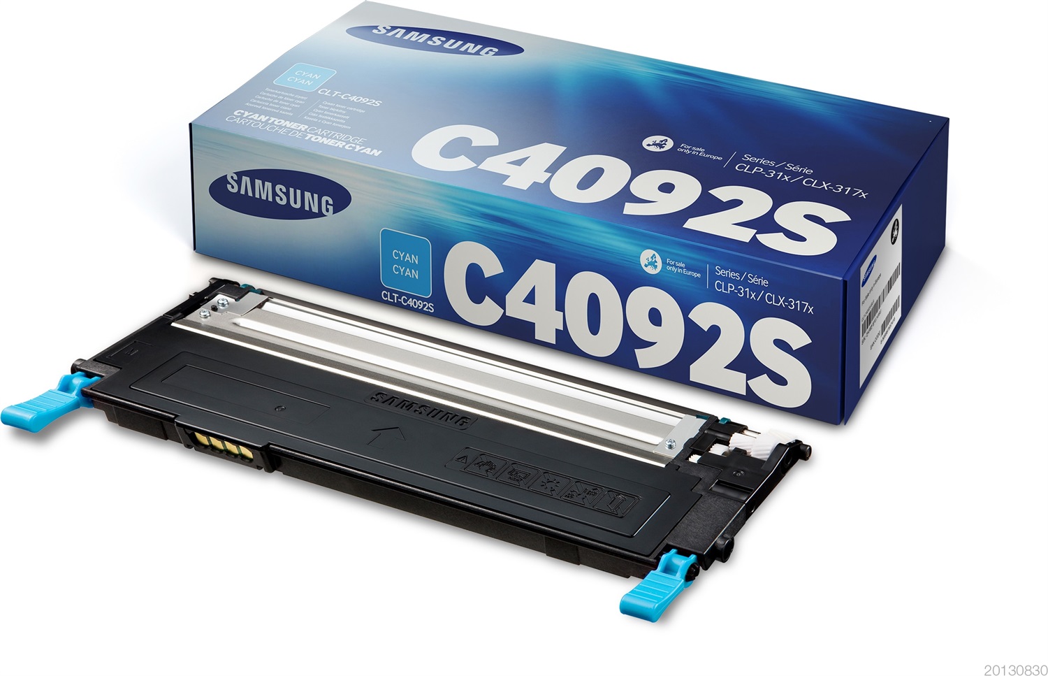 Samsung Cartuccia Toner Ciano CLT-C4092S - Resa 1.000 Pagine, Compatibile con CLP-310, CLP-315, CLX-3170