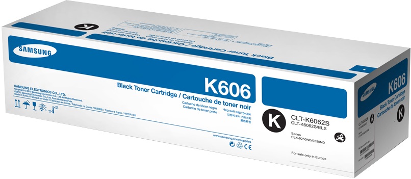 Samsung Cartuccia Toner Nero CLT-K6062S - Capacità 25.000 Pagine, Compatibile con CLX 9250 ND e Altri Modelli