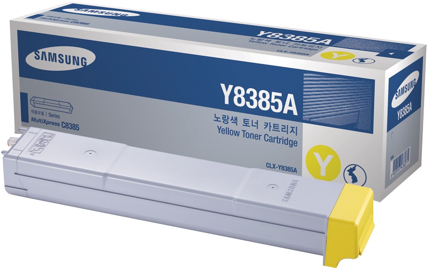 Samsung Toner Giallo CLX-Y8385A - Originale OEM, 15000 Pagine, Compatibile con CLX-8385ND e CLX-8385NX