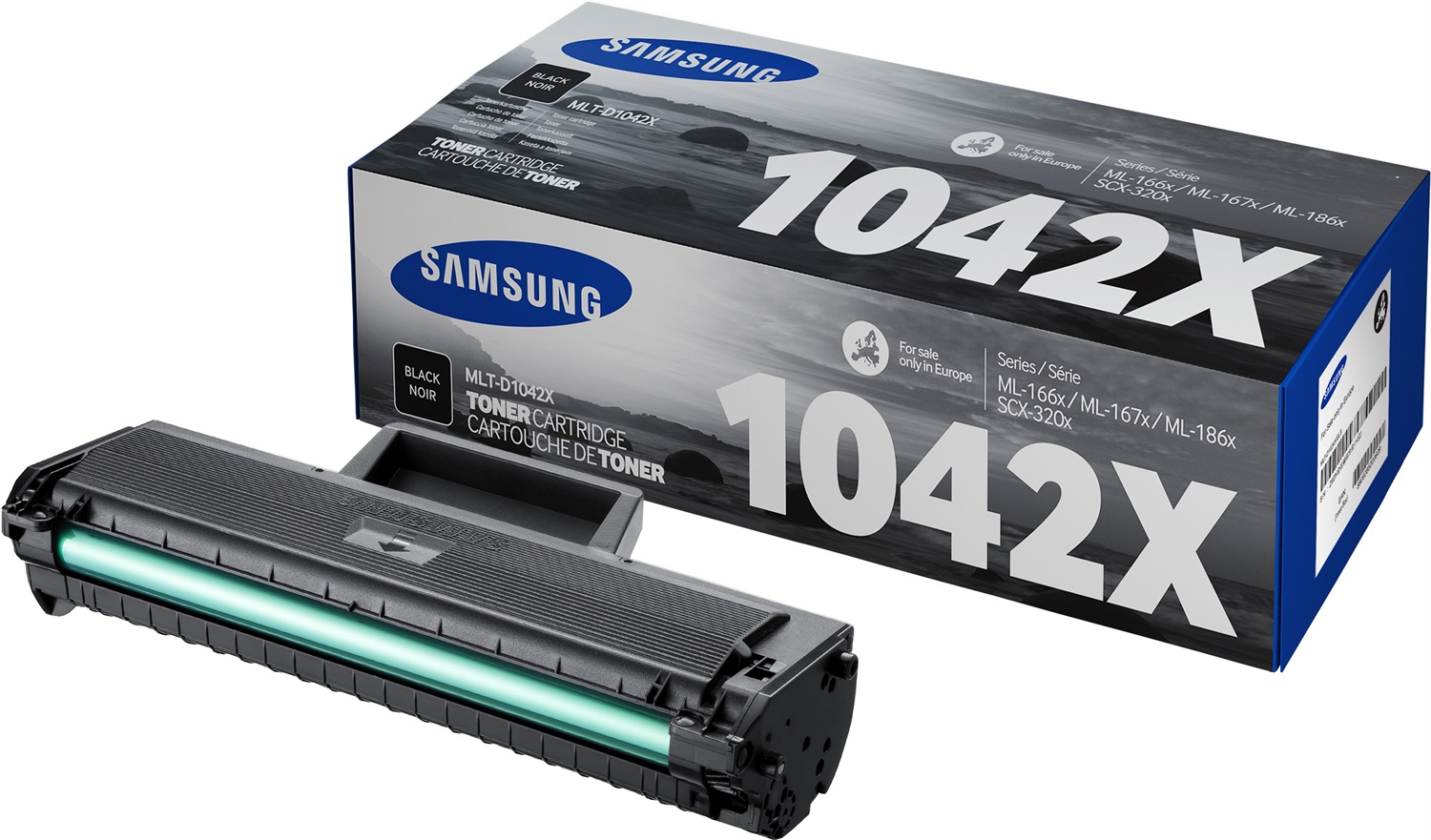 Samsung MLT-D1042X Cartuccia Toner Nero Originale - Resa 700 Pagine per Stampanti Samsung ML-1660 e SCX-3200