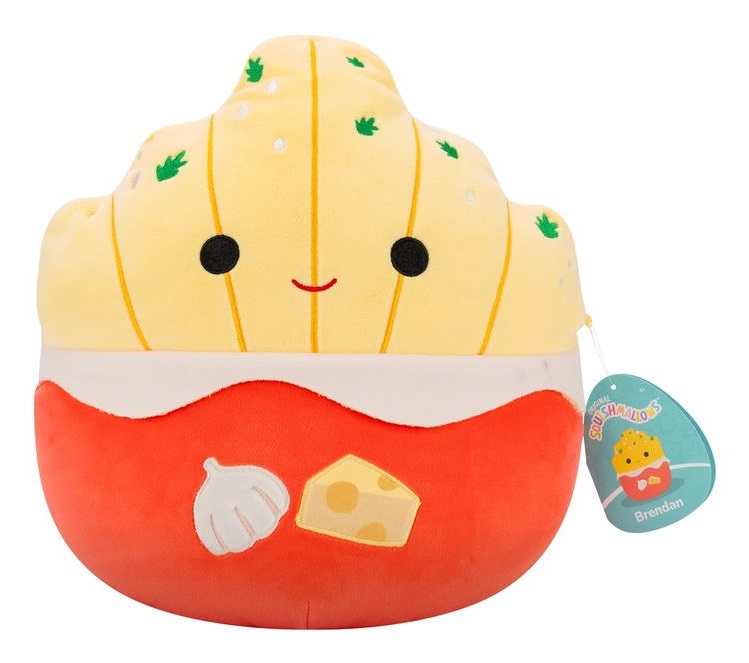 Jazwares Squishmallows Brendan - Peluche Frytki Czosnkowo-Parmezanowe 30 cm, Ultra Morbido