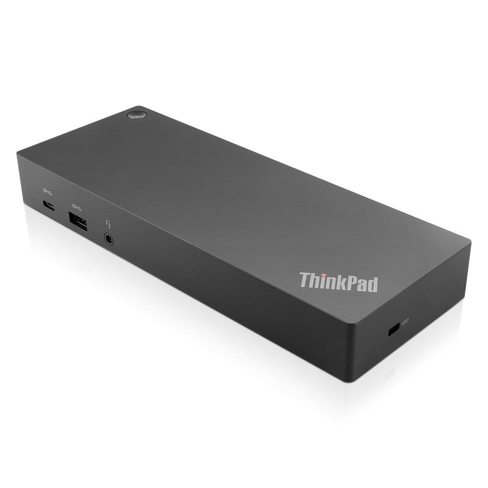 Lenovo 40AF0135IT Docking Station ThinkPad Hybrid USB-C con USB-A, Cablato USB 3.2 Gen 2 Type-C, 4x USB 3.2, 2x DisplayPort, Nero