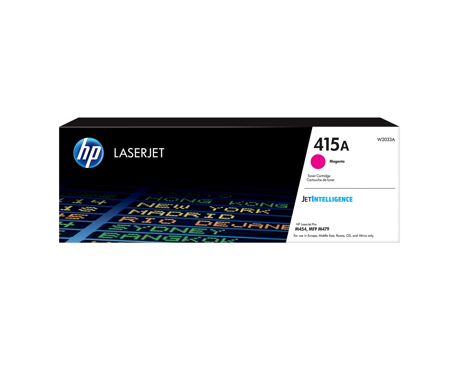 HP Cartuccia Toner Magenta Originale W2033A 415A - 2100 Pagine per Color LaserJet Pro M454 e MFP M479