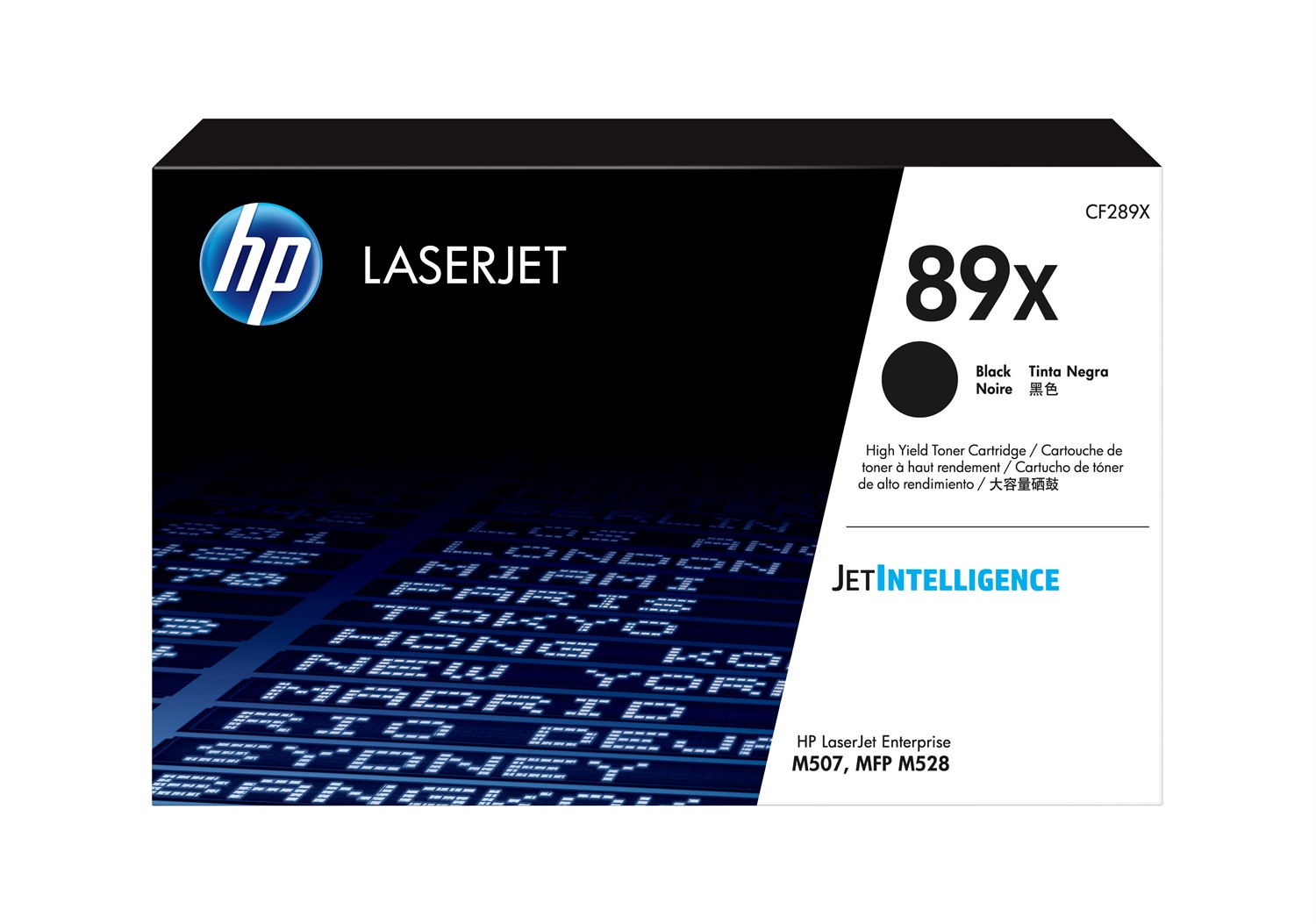 HP Toner Nero Originale CF289X 89X - Alta Capacità, Fino a 10.000 Pagine, Compatibile con LaserJet Enterprise M507 e MFP M528