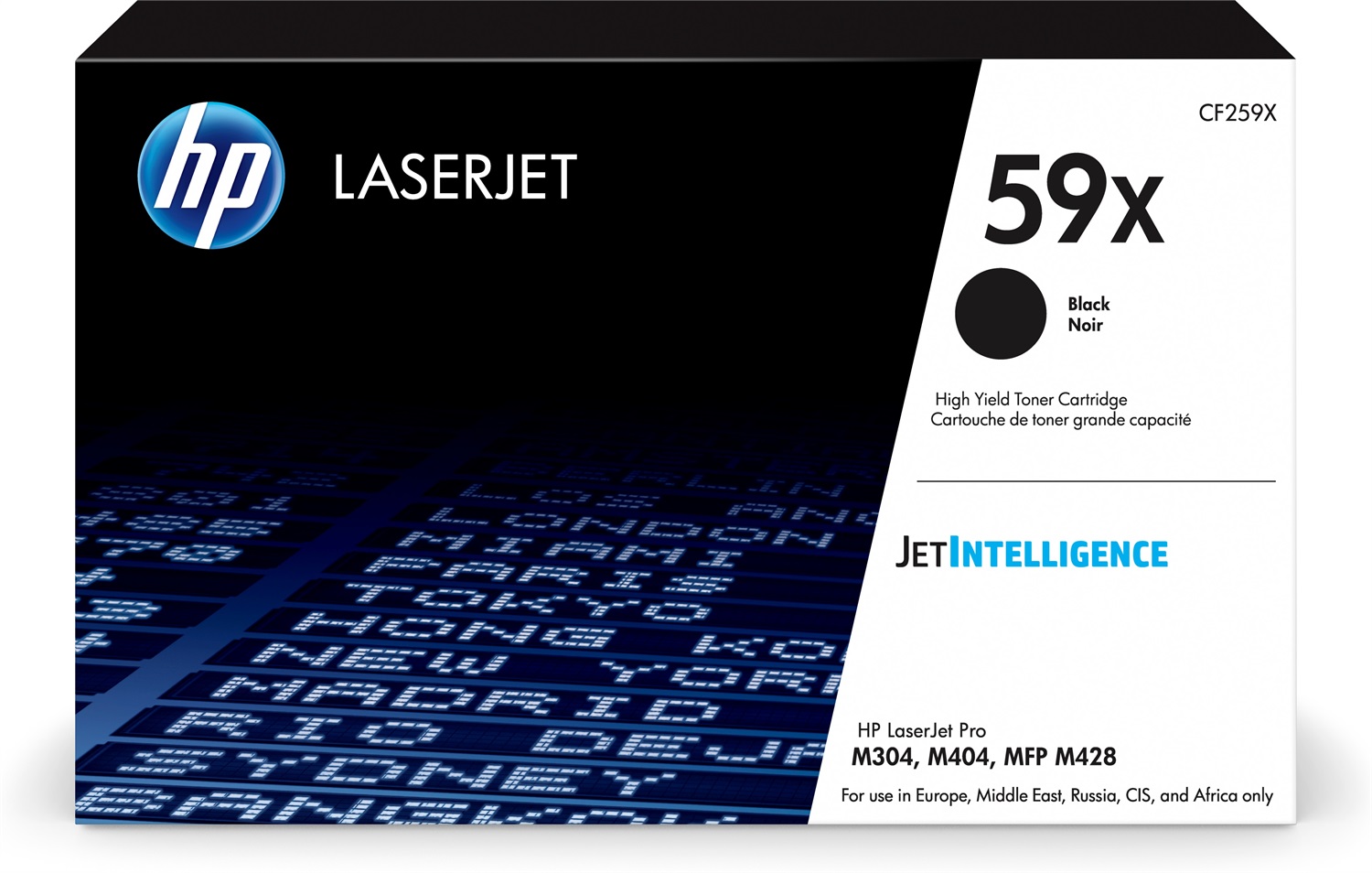 HP Toner Nero Originale CF259X 59X - Alta Capacità, Fino a 10.000 Pagine, Compatibile con LaserJet Pro e Enterprise