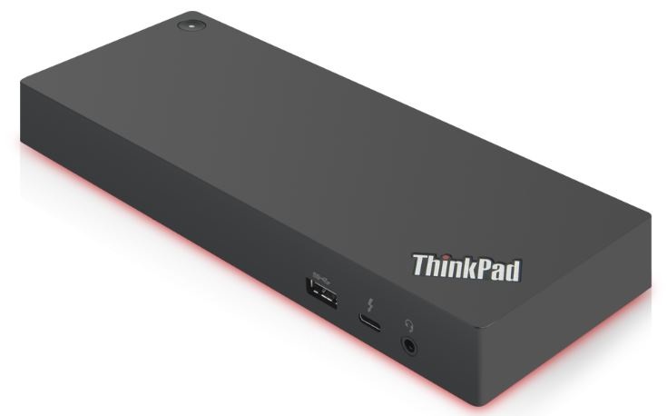 Lenovo ThinkPad 40AN0135EU Docking Station Thunderbolt 3 Cablata per Laptop - Nero/Rosso, 135W
