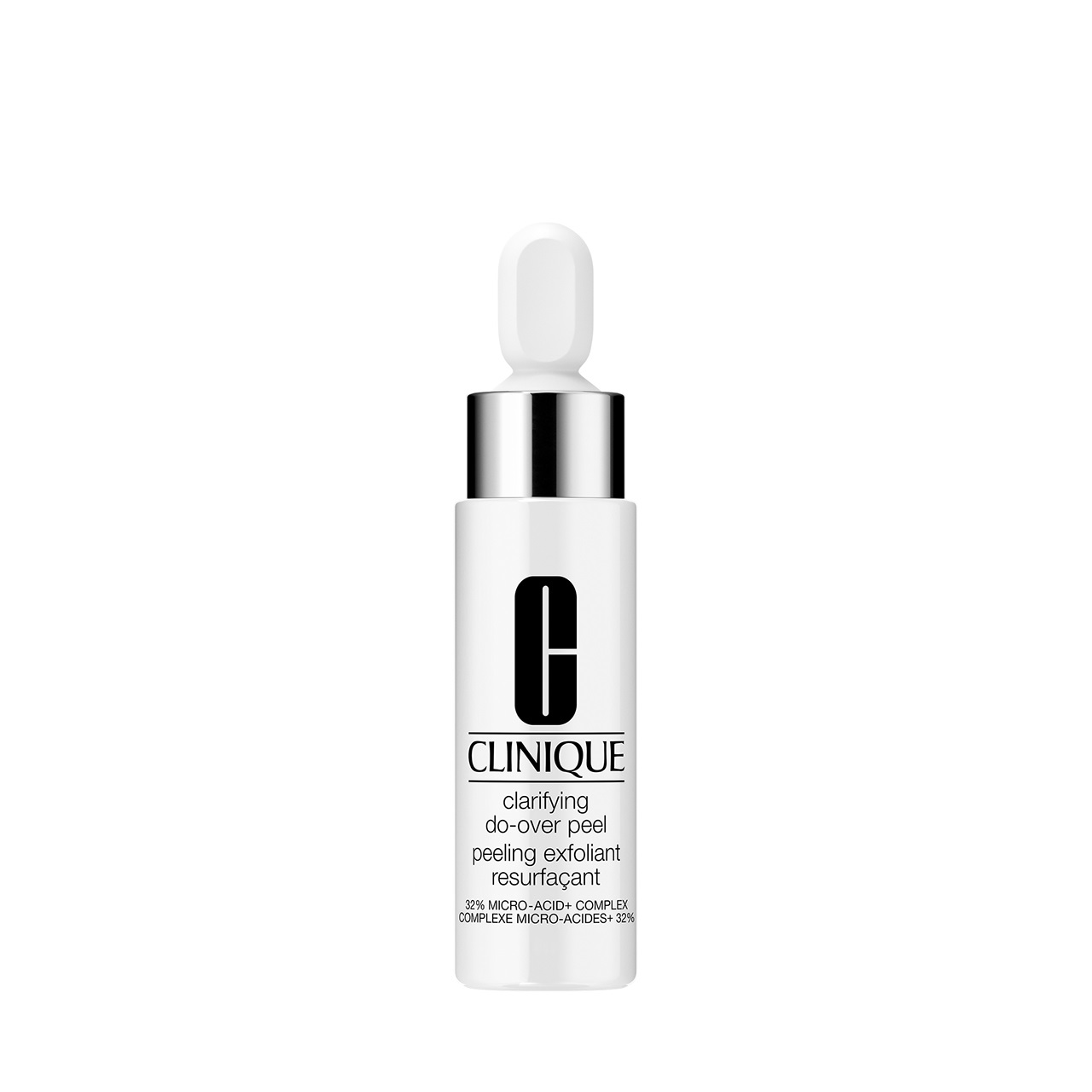 Clinique Clarifying Do-Over Peel 30ml - Peeling senza risciacquo con 32% Micro-Acid Complex, esfoliante viso per una pelle liscia e luminosa