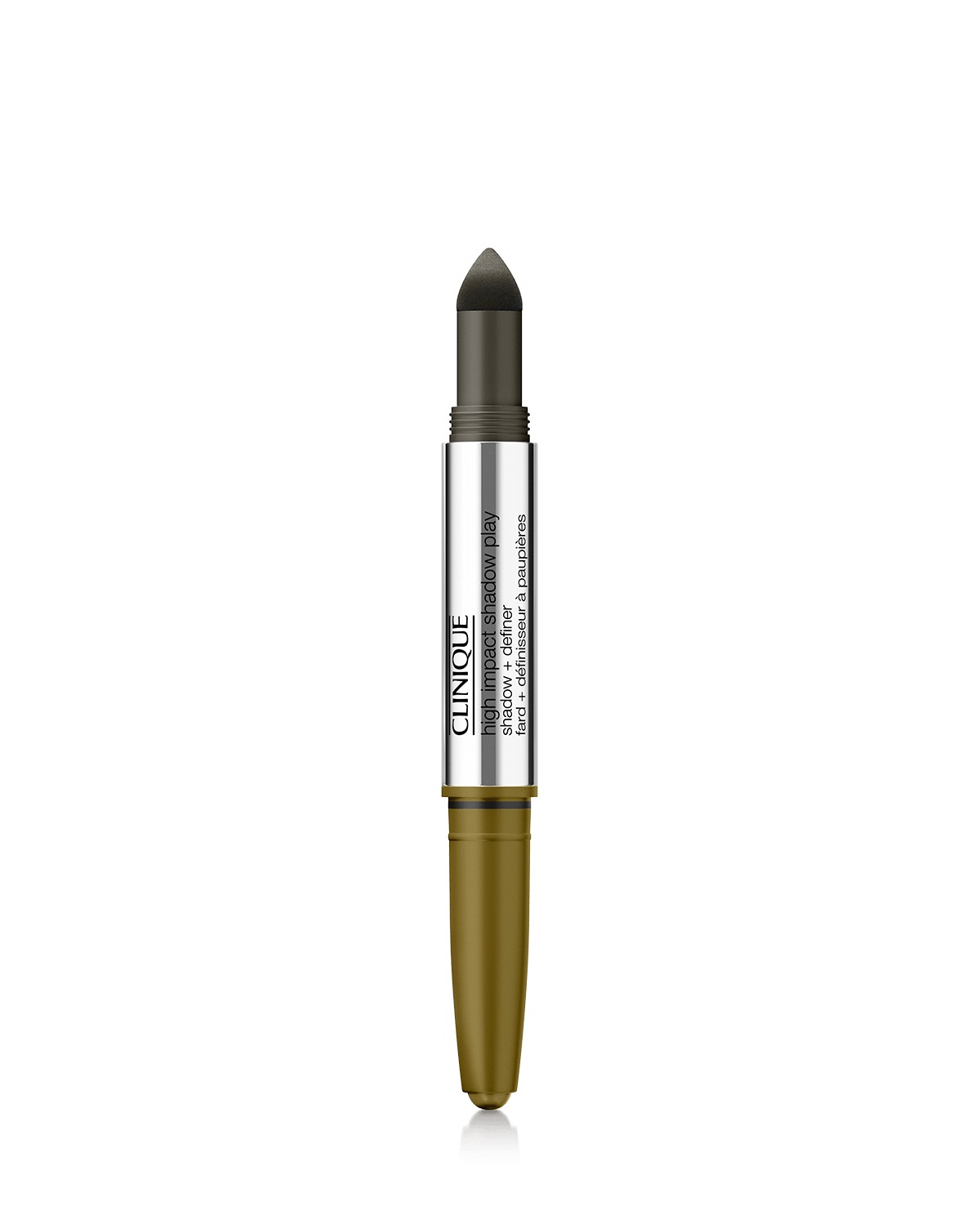 Clinique High Impact Shadow Play Ombretto 4 ml Mixed Greens - Ombretto in Stick e in Polvere, Due Shade Versatili