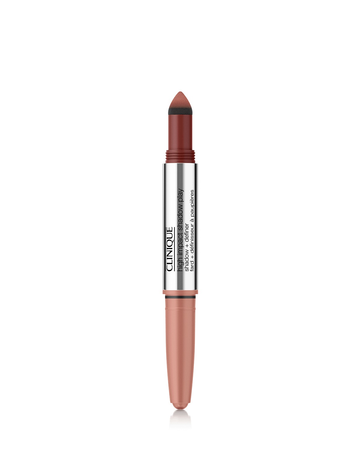 Clinique High Impact Shadow Play Ombretto Doppio Uso 4 ml - Strawberries Chocolate, Ombretto in Stick e Polvere, Due Shade Versatili