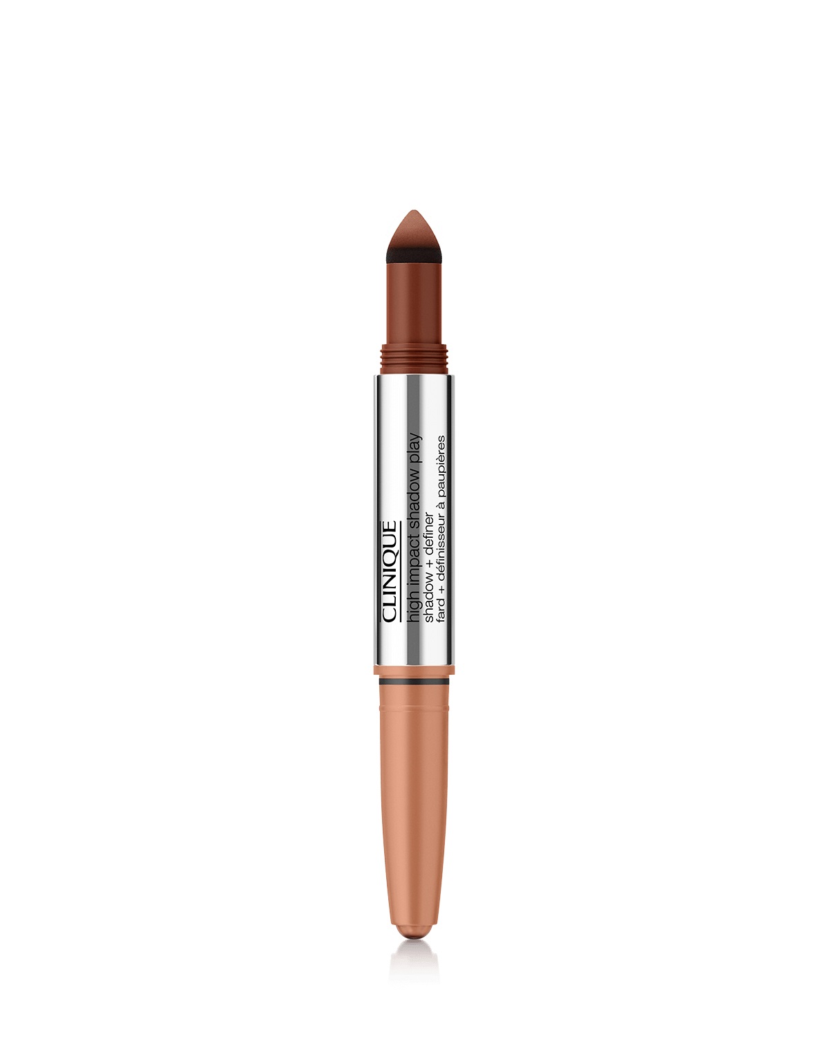 Clinique High Impact Shadow Play™ Ombretto Doppio Uso 4 ml - Flame Ember, Stick e Polvere, Satinato, Opaco, Brillante