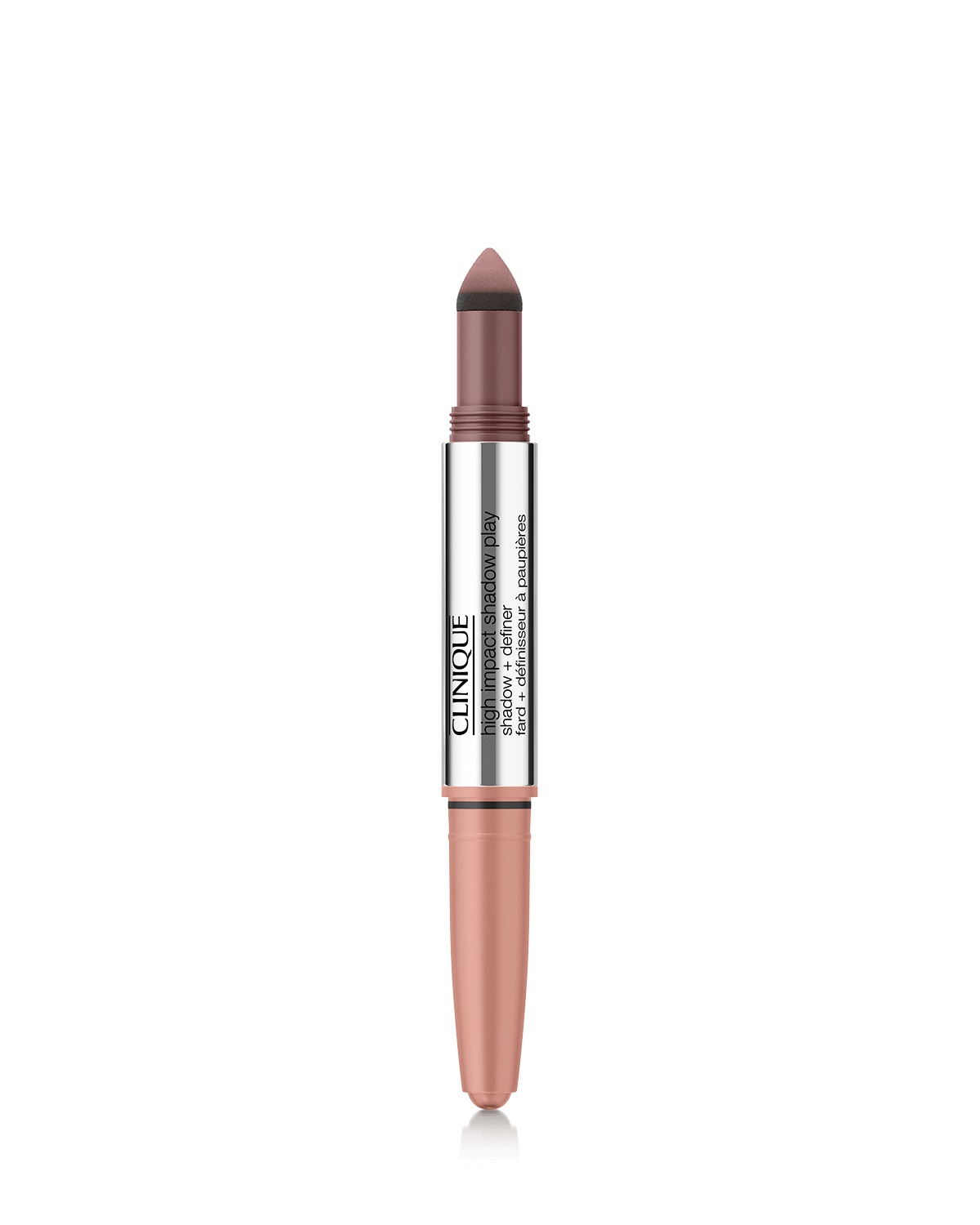 Clinique High Impact Shadow Play™ Ombretto Doppio Uso 4 ml - Rosé Truffles, Ombretto in Stick e Polvere con Applicatore