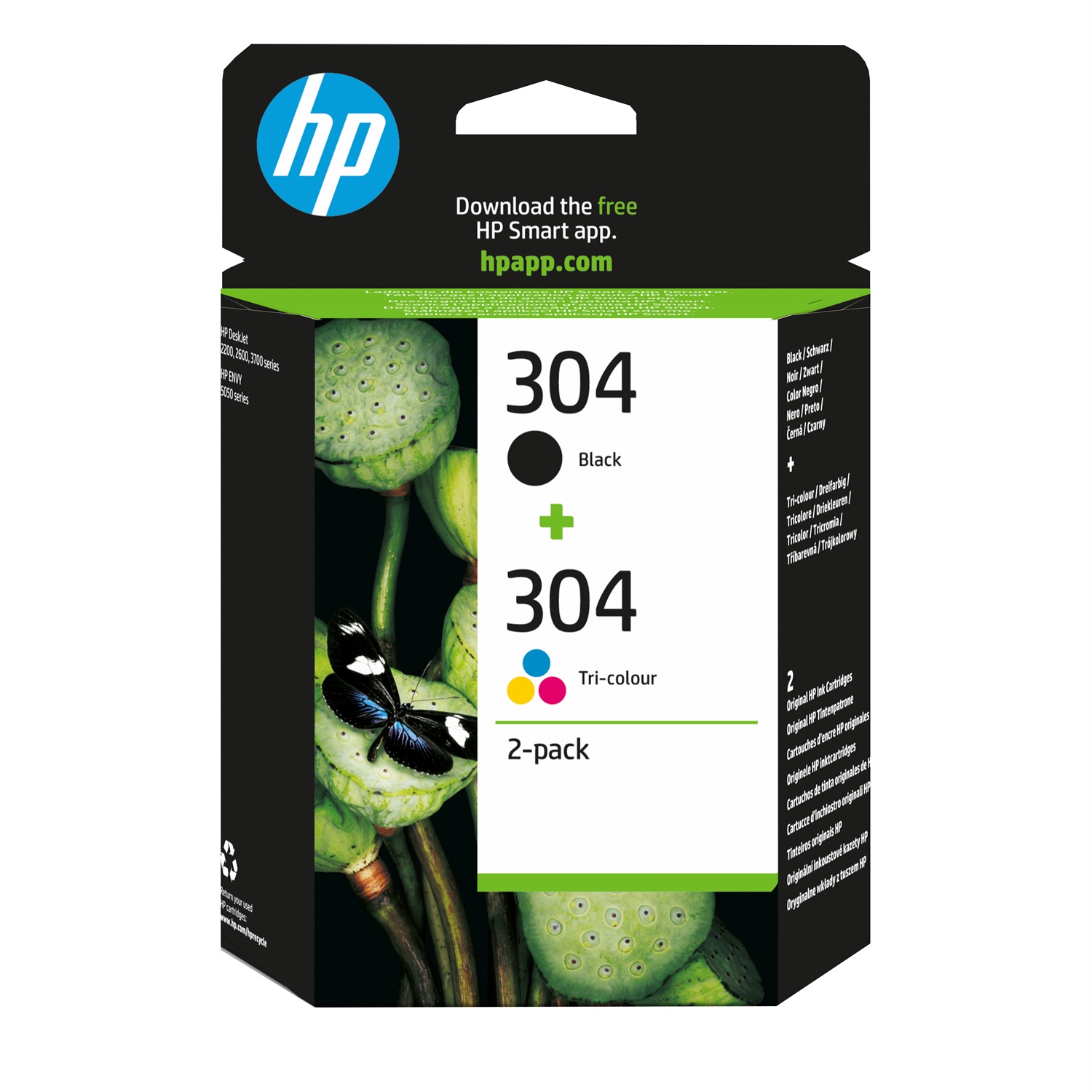 HP Confezione da 2 cartucce originali 304 - Nero Tricromia (Ciano, Magenta, Giallo) - Resa Standard