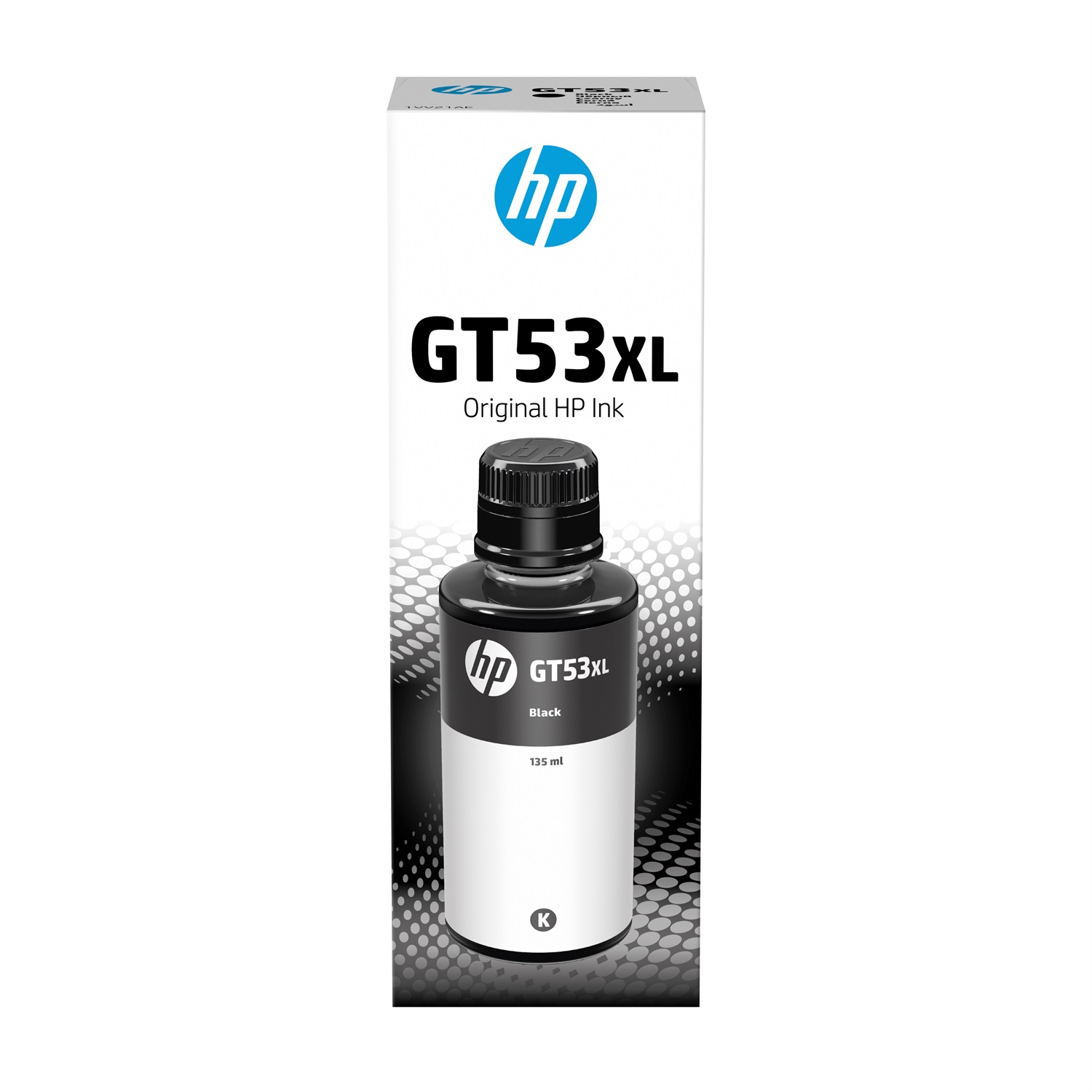 HP GT53XL Flacone di inchiostro nero originale da 135 ml - Alta capacità (XL), Inchiostro a base di pigmento, 6000 pagine