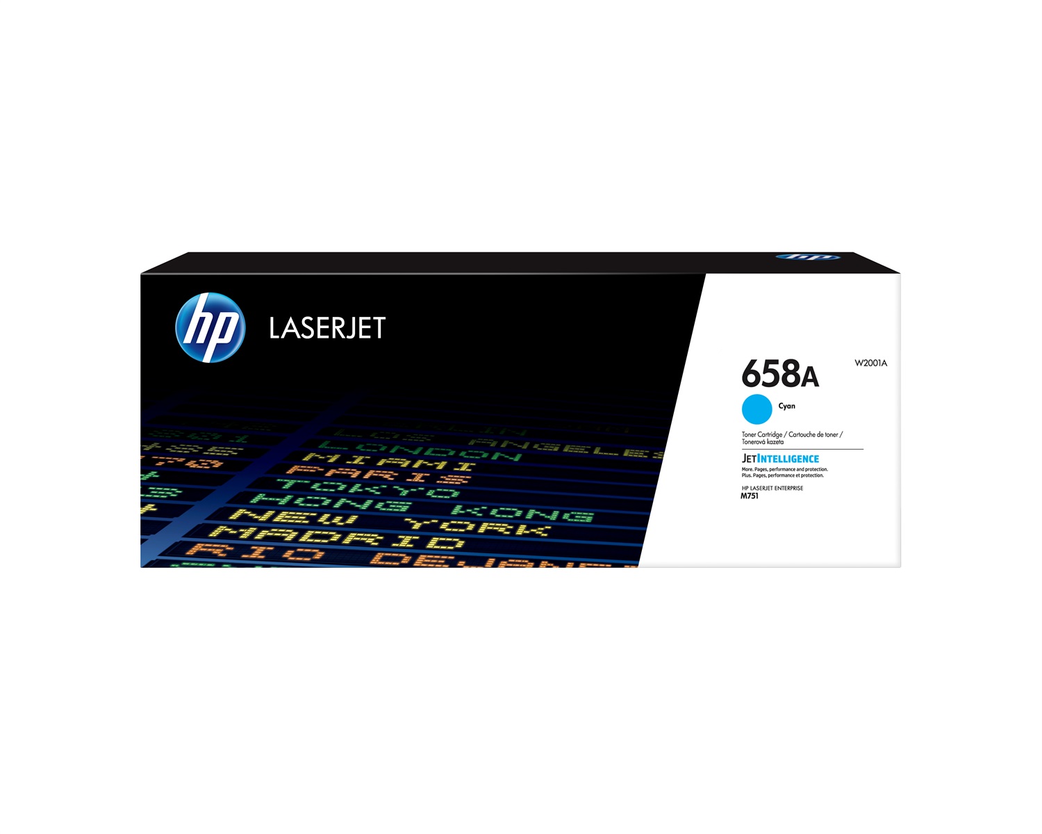 HP Cartuccia toner ciano originale W2001A 658A - 6000 pagine, compatibile con Color LaserJet Enterprise M751dn