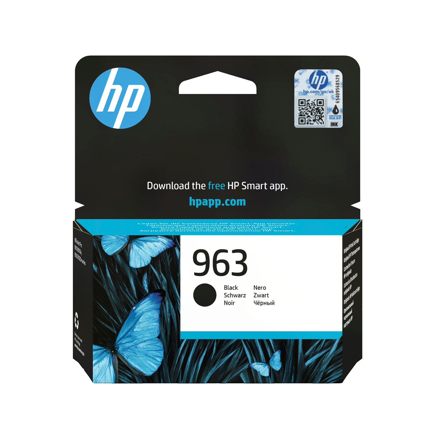HP Cartuccia di inchiostro nero originale 963 - 24,09 ml - Resa 1000 pagine - Compatibile con OfficeJet Pro 9010/9020