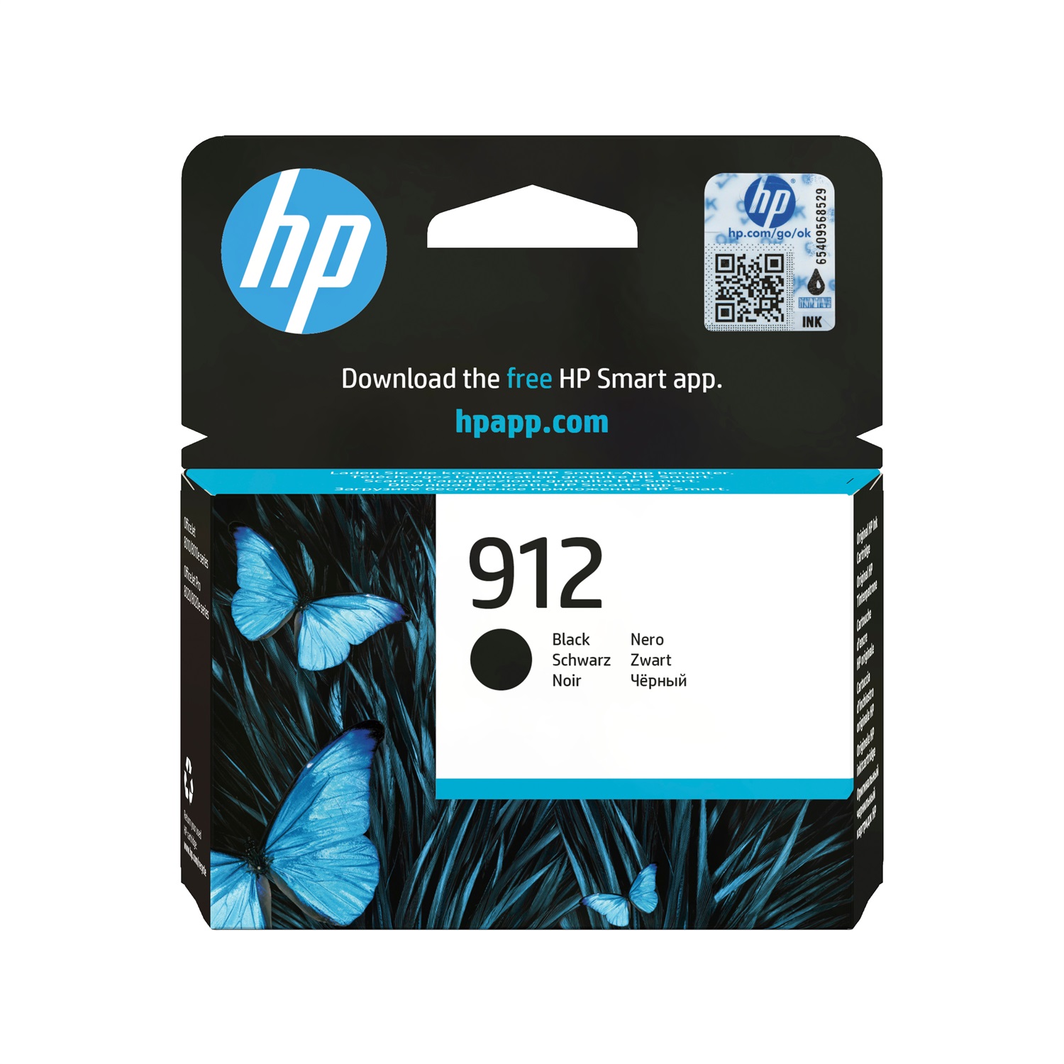 HP Cartuccia di inchiostro nero originale 912 - A base di pigmento, 300 pagine, compatibile con HP OfficeJet Pro e altri modelli