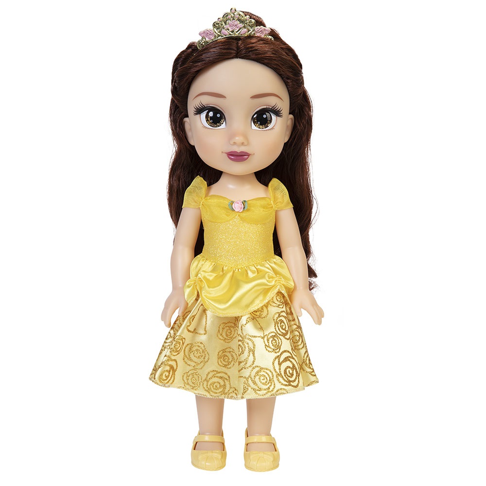 JAKKS Pacific Bambola Disney Princess Belle - Altezza 38 cm, Vestito Rimovibile e Scarpe, Multicolore, per Bambine da 3 Anni
