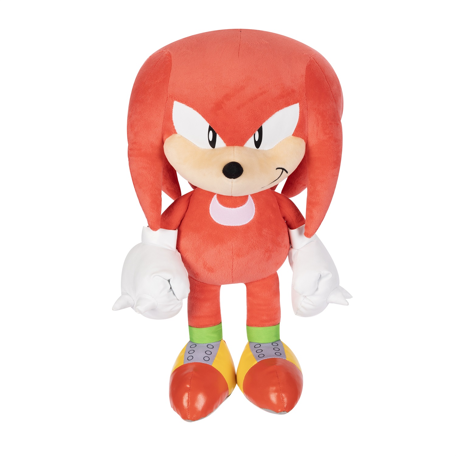 Jakks Pacific Sonic The Hedgehog Jumbo Peluche 45,7 cm con chiusure a gancio per connettere i personaggi