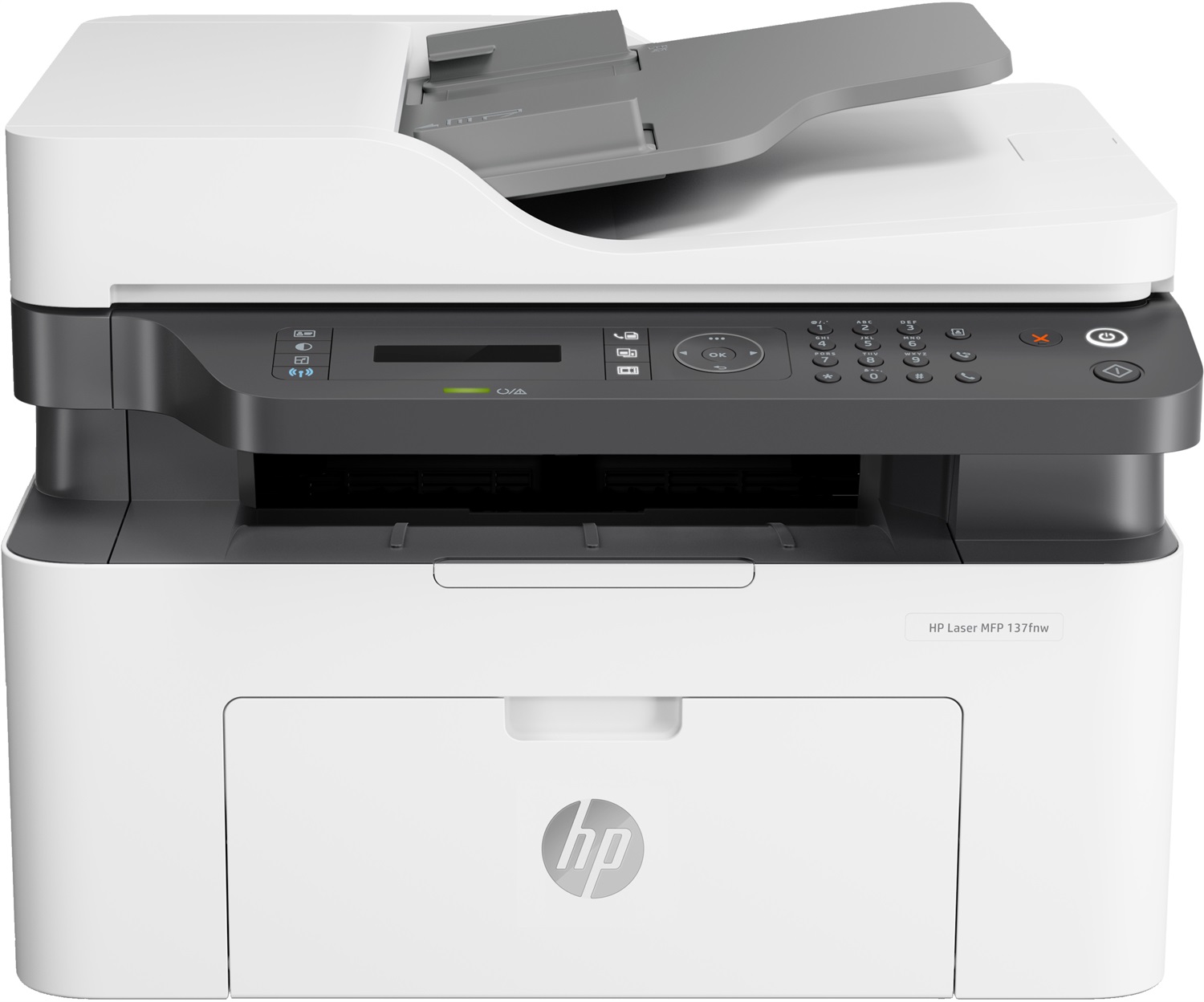 HP Laser MFP 137fnw - Stampante multifunzione LED, Stampa mono, 21 ppm, 1200 x 1200 DPI, Wi-Fi, A4